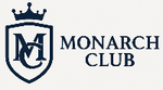 Monarch Club logo with a shield and crown on a white background