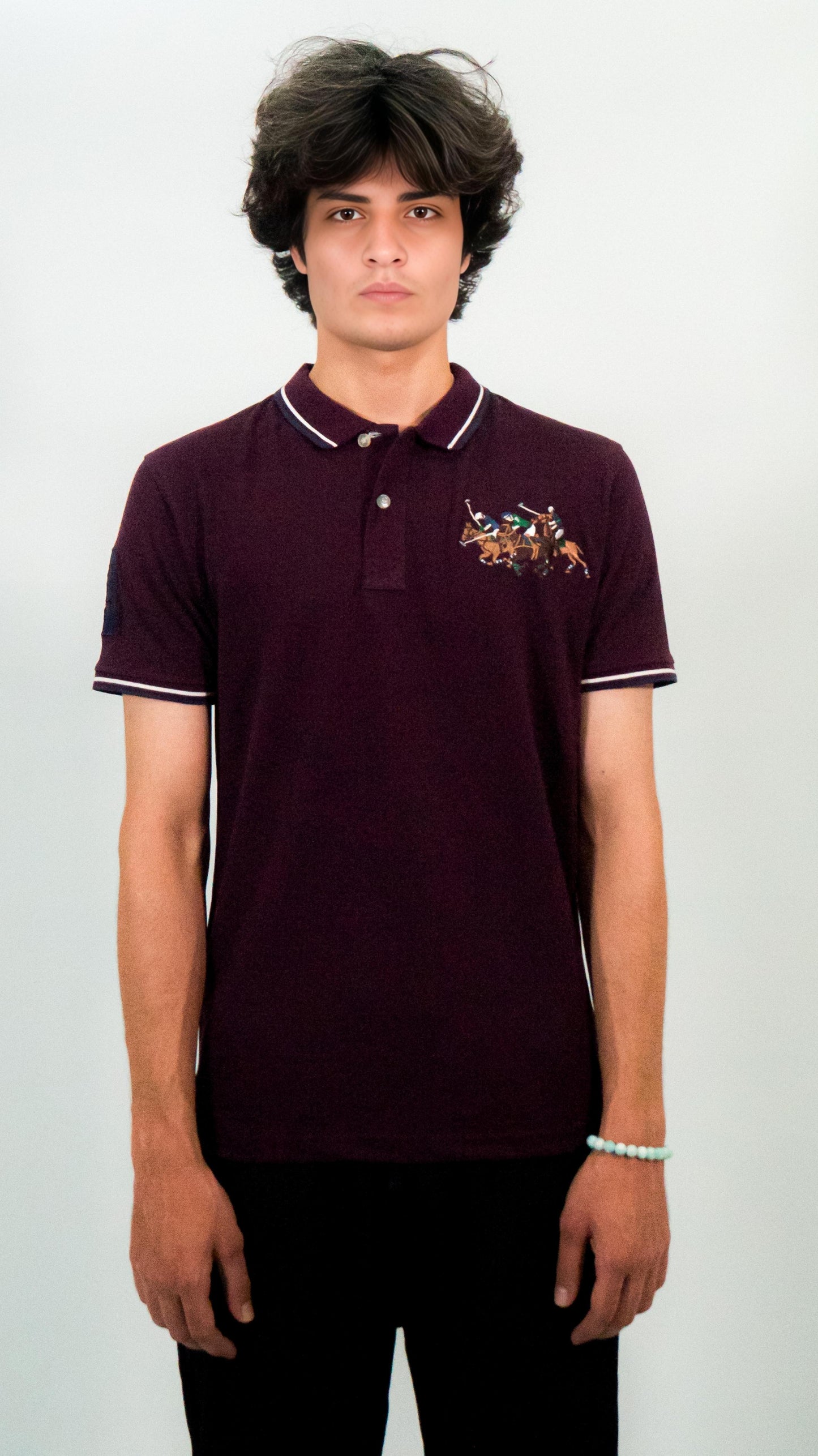 MONARCH CLUB SIGNATURE POLO - MAROON