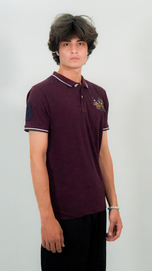 MONARCH CLUB SIGNATURE POLO - MAROON