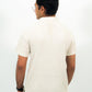 OFF WHITE WAFFLE KNIT POLO