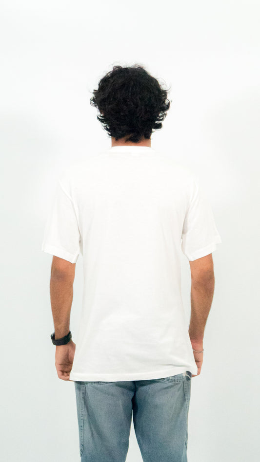 Work Hard White relaxed fit Graphic Tee