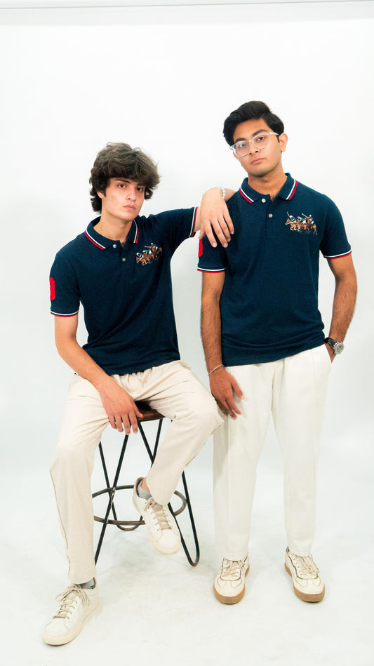 Monarch Club Signature Polo – Midnight Navy